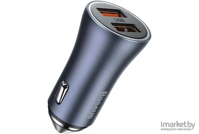 Автомобильное зарядное устройство Baseus TZCCJD-0G Golden Contactor Pro Car Charger Type-С + USB 40W