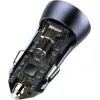 Автомобильное зарядное устройство Baseus TZCCJD-0G Golden Contactor Pro Car Charger Type-С + USB 40W