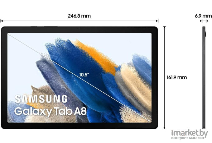 Планшет Samsung Galaxy Tab A8 4/64Gb 10.5 Dark [SM-X200NZAESER]