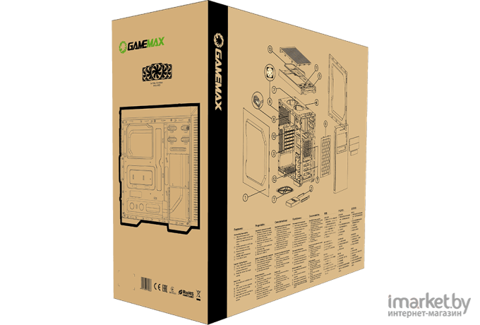 Корпус для компьютера GameMax Dark Silent MFG.G532X без БП