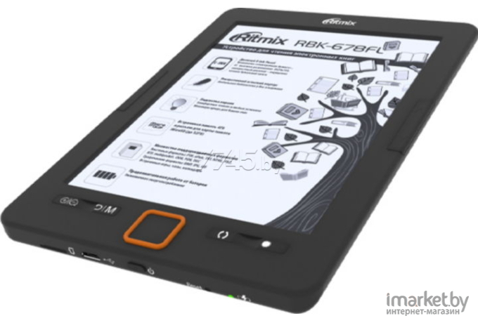 Электронная книга Ritmix RBK-678FL черный