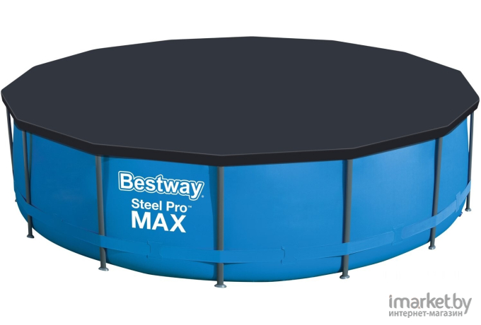 Каркасный бассейн Bestway Steel Pro Max 427х107 с фильтр-насосом и лестницей [56950]