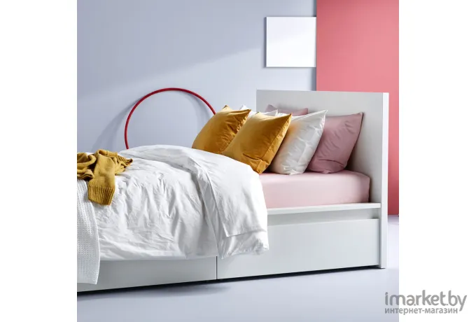 Каркас кровати Ikea Хауга серый [405.063.33]