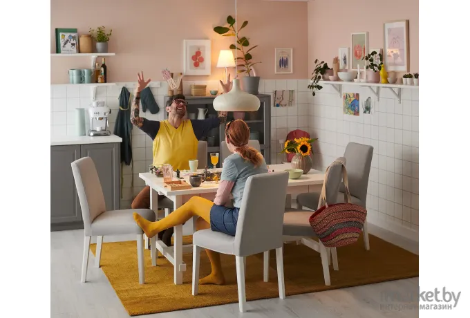 Стул Ikea Бергмунд белый [393.877.36]