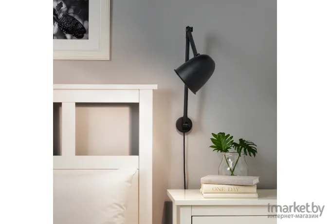 Настольная лампа Ikea Скуруп черный [704.711.48]