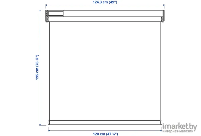 Рулонная штора Ikea Фюртюр серый [704.081.85]