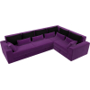 Угловой диван Mebelico Мэдисон Long 92 праый микровельвет фиолетовый/черный/фиолетовый