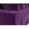 Угловой диван Mebelico Мэдисон Long 92 праый микровельвет фиолетовый/черный/фиолетовый