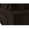 Угловой диван Mebelico Мэдисон Long 92 левый микровельвет коричневый