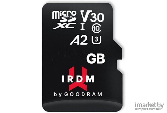 Карта памяти GOODRAM MICRO CARD Class 10 UHS I U3 64GB [IR-M2AA-0640R12]