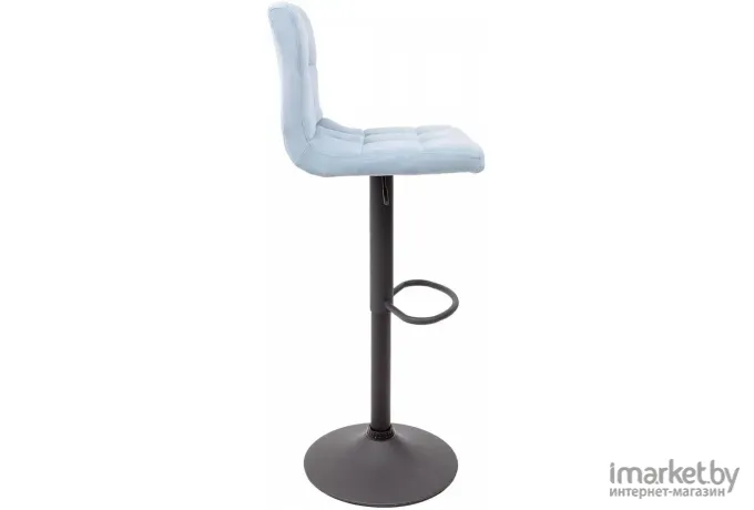 Барный стул AksHome Logos пыльный голубой велюр HCJ-43/черный