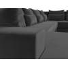 П-образный диван Mebelico Мэдисон - П 93 правый велюр серый