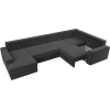 П-образный диван Mebelico Мэдисон - П 93 правый велюр серый/серый/бежевый