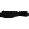 П-образный диван Mebelico Мэдисон - П 93 правый велюр черный