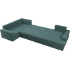 П-образный диван Mebelico Мэдисон - П 93 левый велюр бирюзовый
