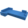 П-образный диван Mebelico Мэдисон - П 93 левый велюр голубой/голубой/бежевый