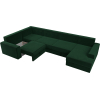 П-образный диван Mebelico Мэдисон - П 93 левый велюр зеленый