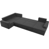 П-образный диван Mebelico Мэдисон - П 93 левый велюр серый/серый/бежевый