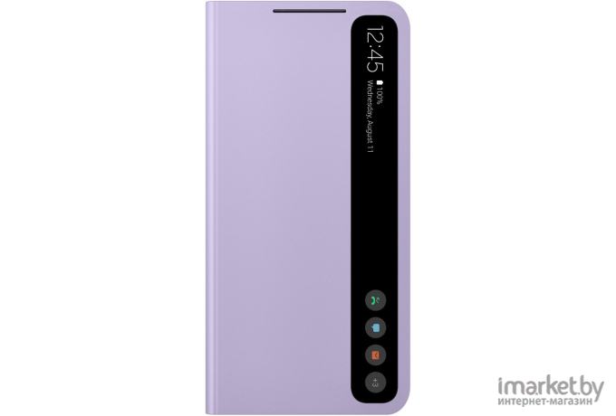 Чехол для телефона Samsung Smart Clear View Cover S21 FE Violet [EF-ZG990CVEGRU]