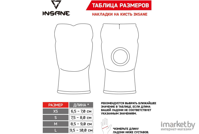 Перчатки для единоборств Insane Hornet XS синий [IN22-KM100 синий XS]