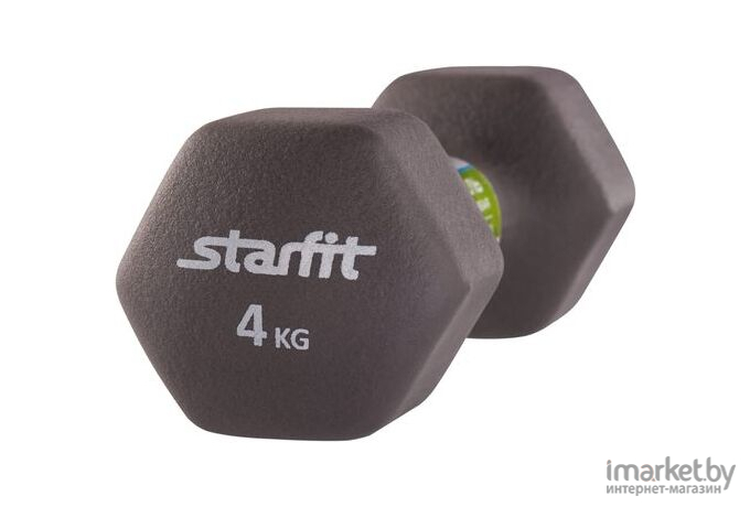 Гантель Starfit DB-201 4 кг фиолетовый/пастель [DB-201 фиолетовый/пастель 4 кг]