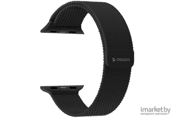 Сменный браслет Deppa Mono Apple Watch 42/44 mm черный [D_48111]