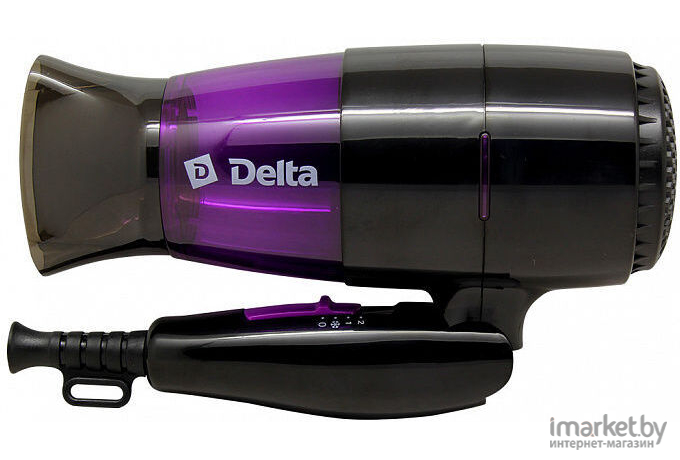 Фен Delta DL-0907 черный/фиолетовый [DL-0907 черный/фиолетовый]