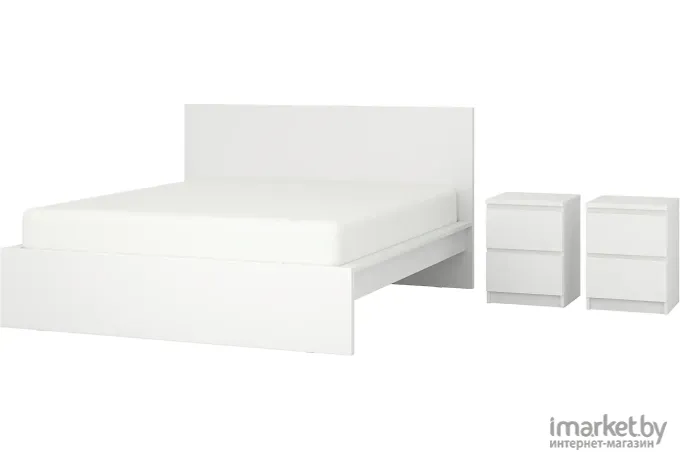 Спальня Ikea Мальм белый [194.882.65]
