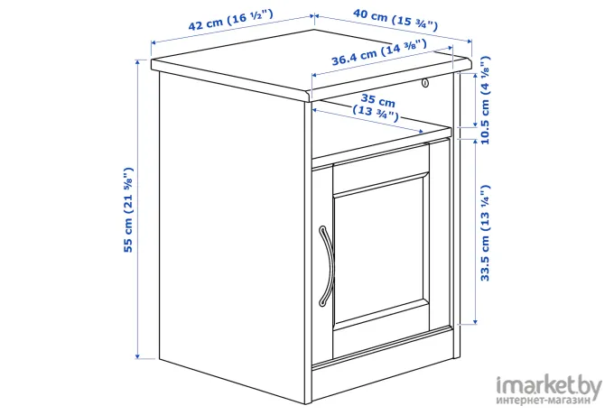 Спальня Ikea Сонгесанд коричневый [294.880.57]