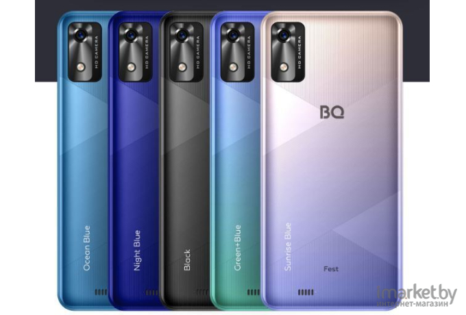 Мобильный телефон BQ 5565L Fest Green/Blue [5565L Green/Blue]