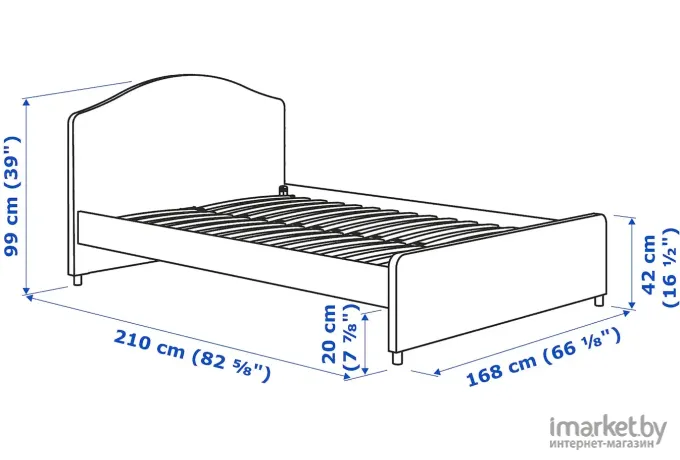 Спальня Ikea Хауга/Лофаллет бежевый/белый [194.860.54]