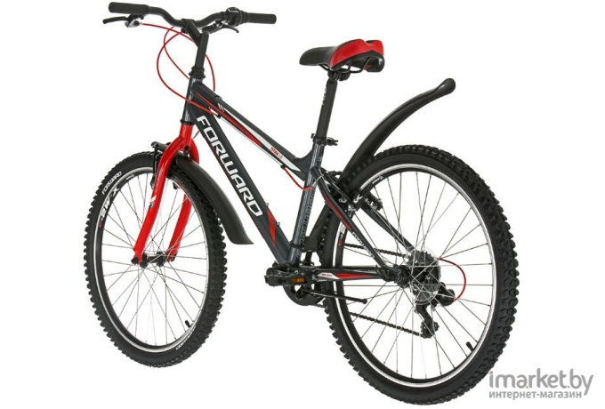 Велосипед Forward Titan 24 1.0 2022 темно-серый/бирюзовый [RBK22FW24018]