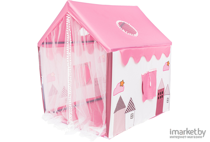 Игровая палатка Sundays Домик с розовой крышей / 377536 розовый [6157829]