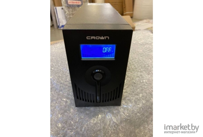 Источник бесперебойного питания CROWN Line Intractive CMU-SP650EURO USB 650VA\360W металл [CM000001861]