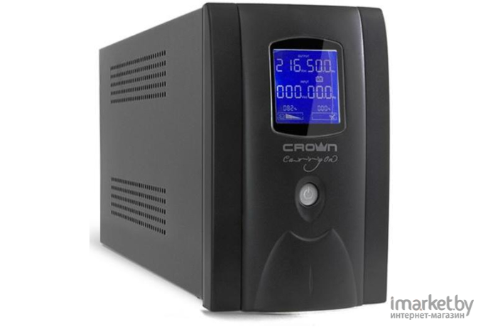 Источник бесперебойного питания CROWN Line Intractive CMU-SP650EURO USB 650VA\360W металл [CM000001861]