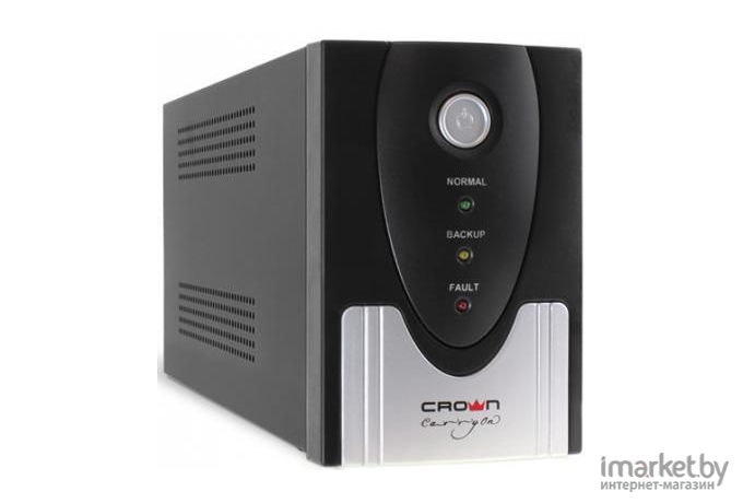 Источник бесперебойного питания CROWN Line Intractive CMU-SP650EURO USB 650VA\360W металл [CM000001861]