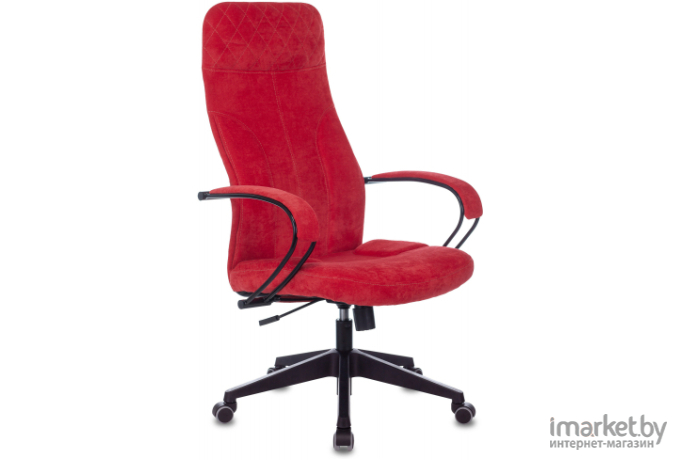 Офисное кресло Бюрократ Fabric Velvet 88 крестовина пластик красный [CH-608/FABRIC-RED]