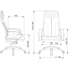 Офисное кресло Бюрократ Fabric Alfa 44 крестовина пластик темно-серый [CH-608/FABRIC-DGREY]