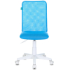 Офисное кресло Бюрократ KD-9 детское TW-31/TW-55 сетка/ткань (пластик) голубой/белый [KD-9/WH/TW-55]