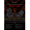 Офисное кресло Бюрократ Knight Titan ромбик экокожа с подголовником крестовина металл черный/красный [Knight Titan BR]