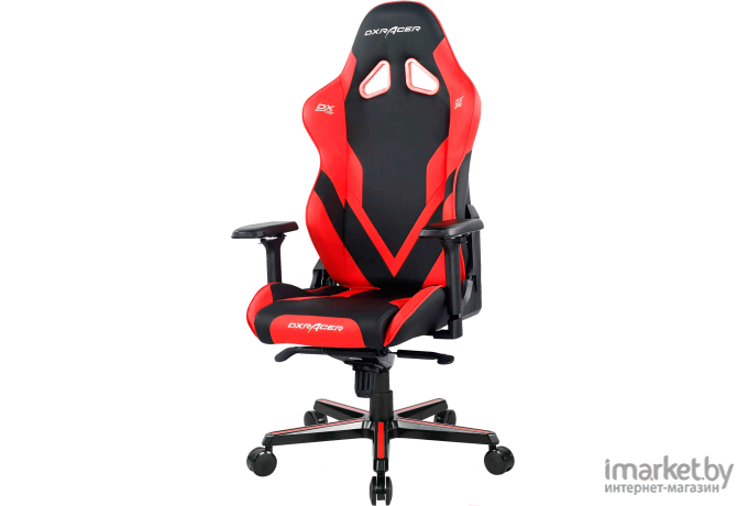 Офисное кресло DXRacer кожа-PU 4D мультиблок чёрный/красный [OH/G8200/NR]