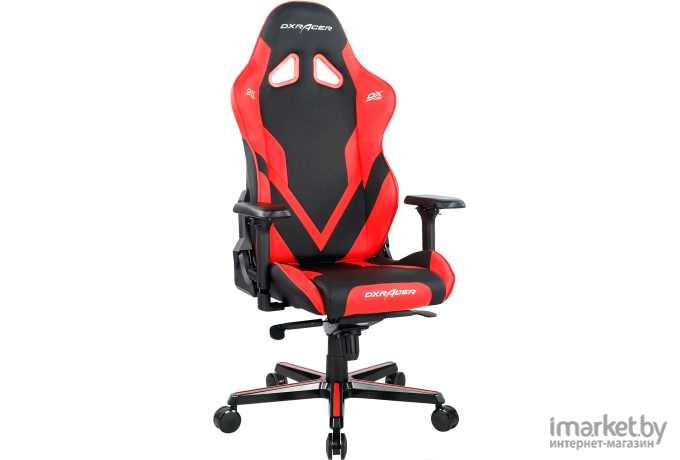 Офисное кресло DXRacer кожа-PU 4D мультиблок чёрный/красный [OH/G8200/NR]