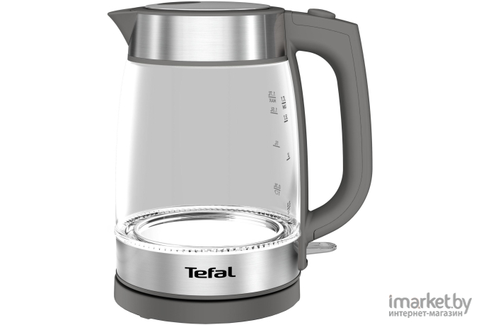 Электрочайник Tefal KI740B30 серебристый/прозрачный