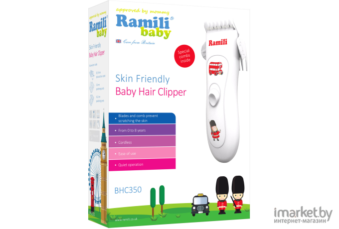 Машинка для стрижки волос Ramili Baby Hair Clipper белый [BHC350]