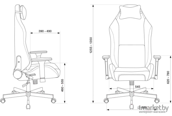 Офисное кресло Бюрократ Knight Fabric Light-21 с подголовником крестовина металл бежевый [N1 BEIGE]