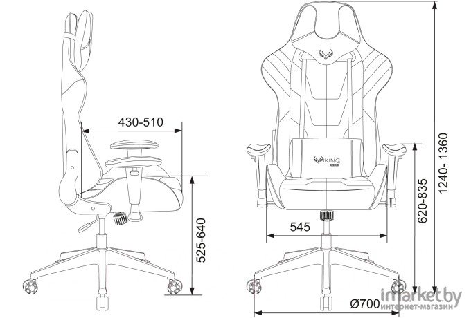 Офисное кресло Бюрократ Viking искусственная кожа/ткань черный [VIKING 4 AERO BLACK]