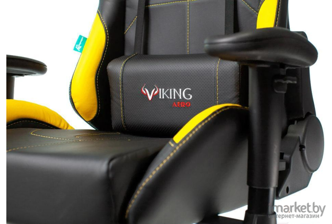 Офисное кресло Бюрократ Viking искусственная кожа черный/салатовый [VIKING 5 AERO LGREEN]