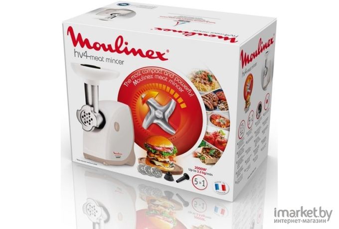 Мясорубка Moulinex ME 462132 белый