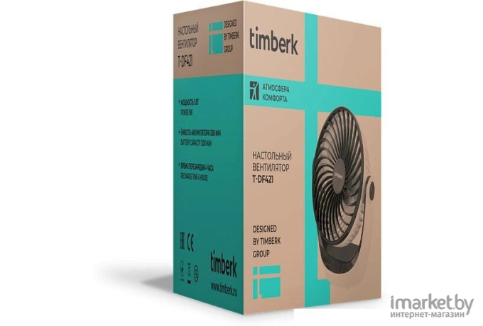 Вентилятор Timberk T-DF421 белый