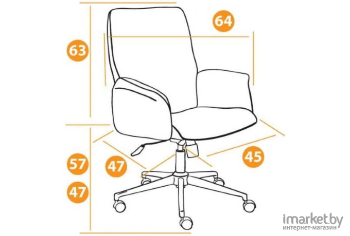 Офисное кресло TetChair Madrid ткань коричневый [F25/ЗМ7-147]